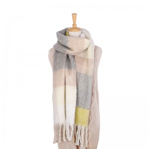 20% Mohair 65% Polyester 15% Nylon Women Scarfs Multi-Use Shawl